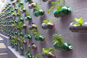 Upcycled plastic bottles on Brazilian house- Rosenbaum design firm. Pic via Colossol 